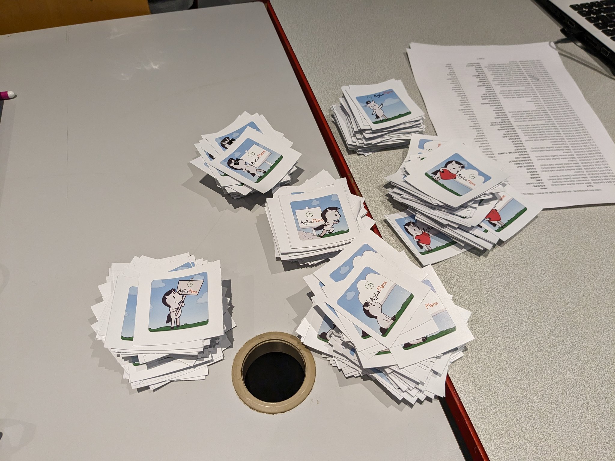 conférence dans l'amphi lors de la journée agile
